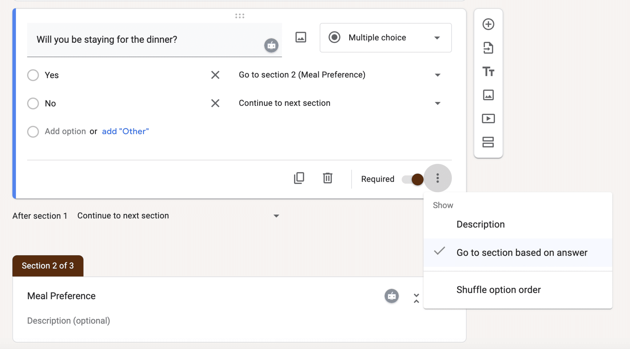 How To Add Conditional Logic In Google Form Show Questions Based On