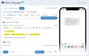 How to personalize bulk sms using mailmerge