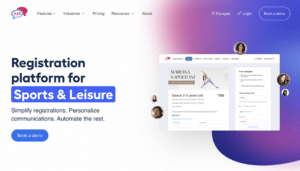 Online registration software for sports and leisure