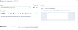 Include a digital signature on your Swim Lesson Liability form