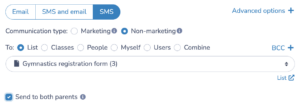 Text Messages: Marketing vs non-marketing outreach