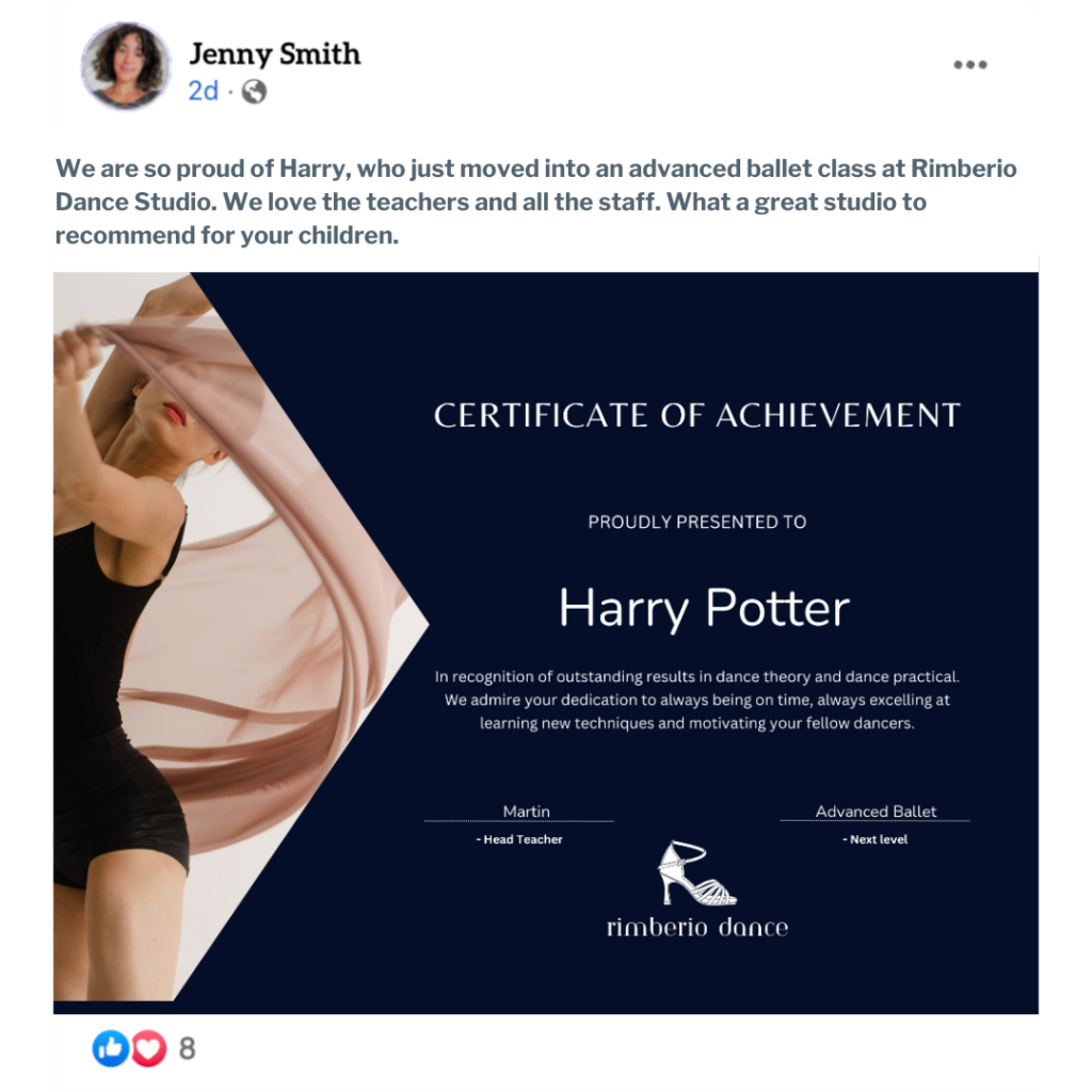 How to create bulk certificates for Dance Studios