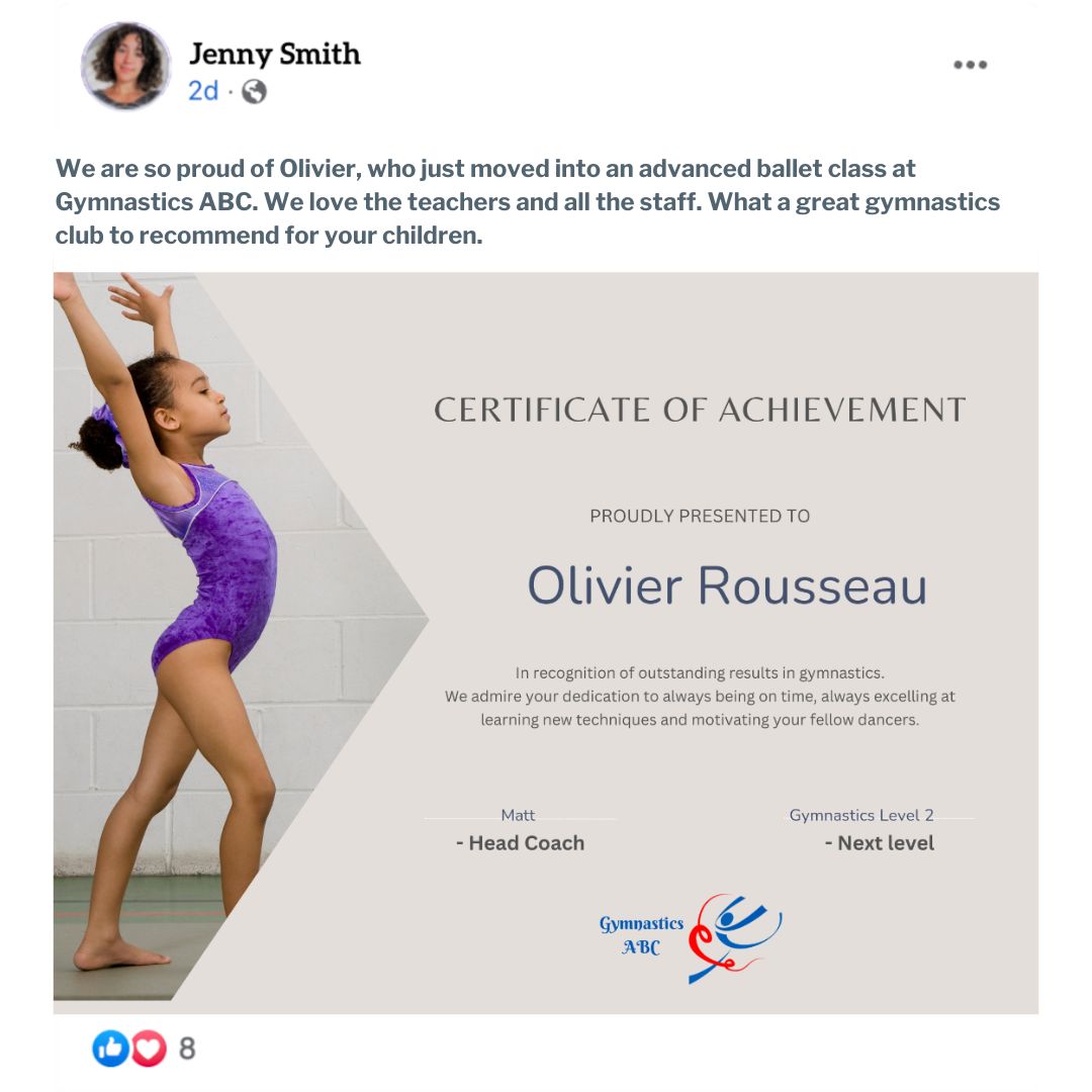 Gymnastics Marketing Ideas: gymnastics certificates can help your club grow