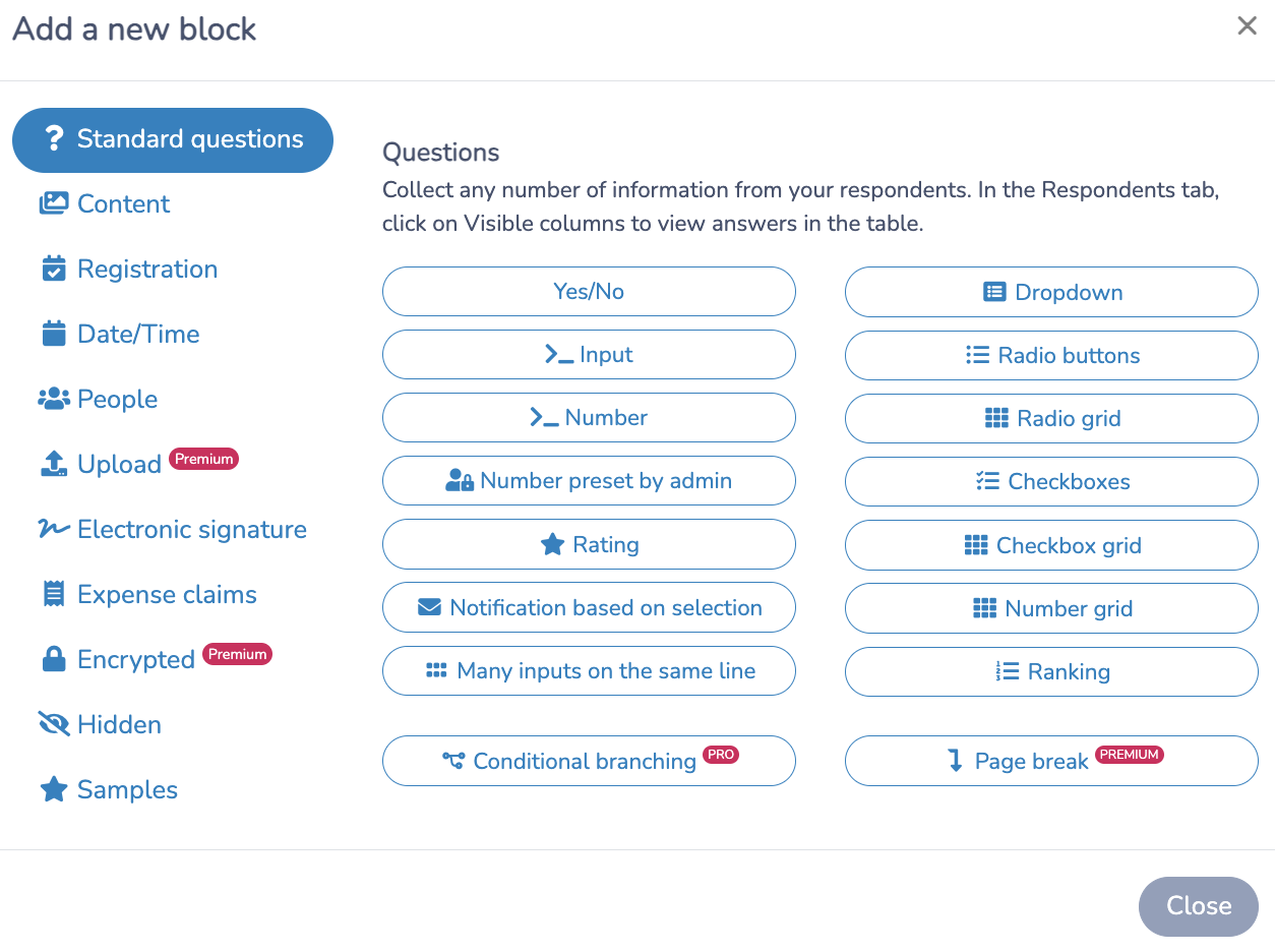 Customize Questions and Evaluation Criteria