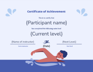 Celebrate Achievements with Swim Certificates