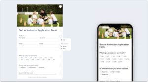 Design a Soccer Job Application Form