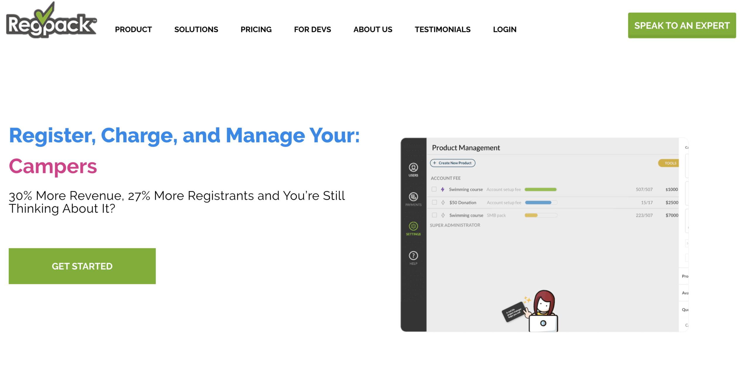 RegPack as best stem camp registration software