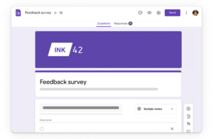 Create a survey with google forms