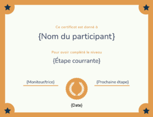 Certificat de masse pour studio de danse