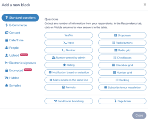 Choose the appropriate input types for each field