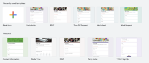 Google Forms Templates