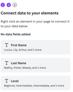 onnect Your Data to Design Elements