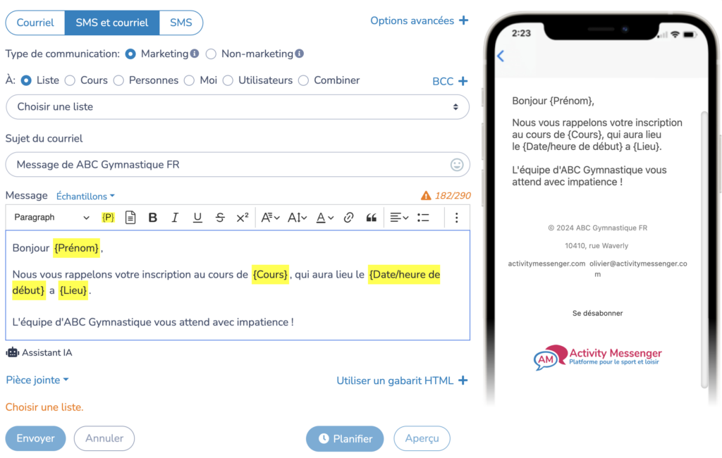 Reciblage-des-formulaires-abandonnes-Activity-Messenger