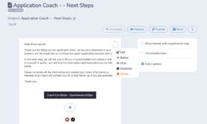 Streamlined Follow-Ups with applicants