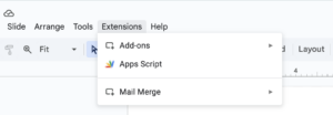 Connect the Mail Merge Google Add-On