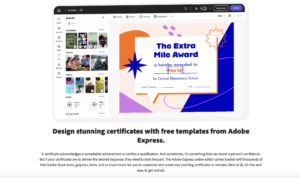 Adobe Express for bulk certificates