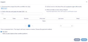 Import Your List into the Ticketing System