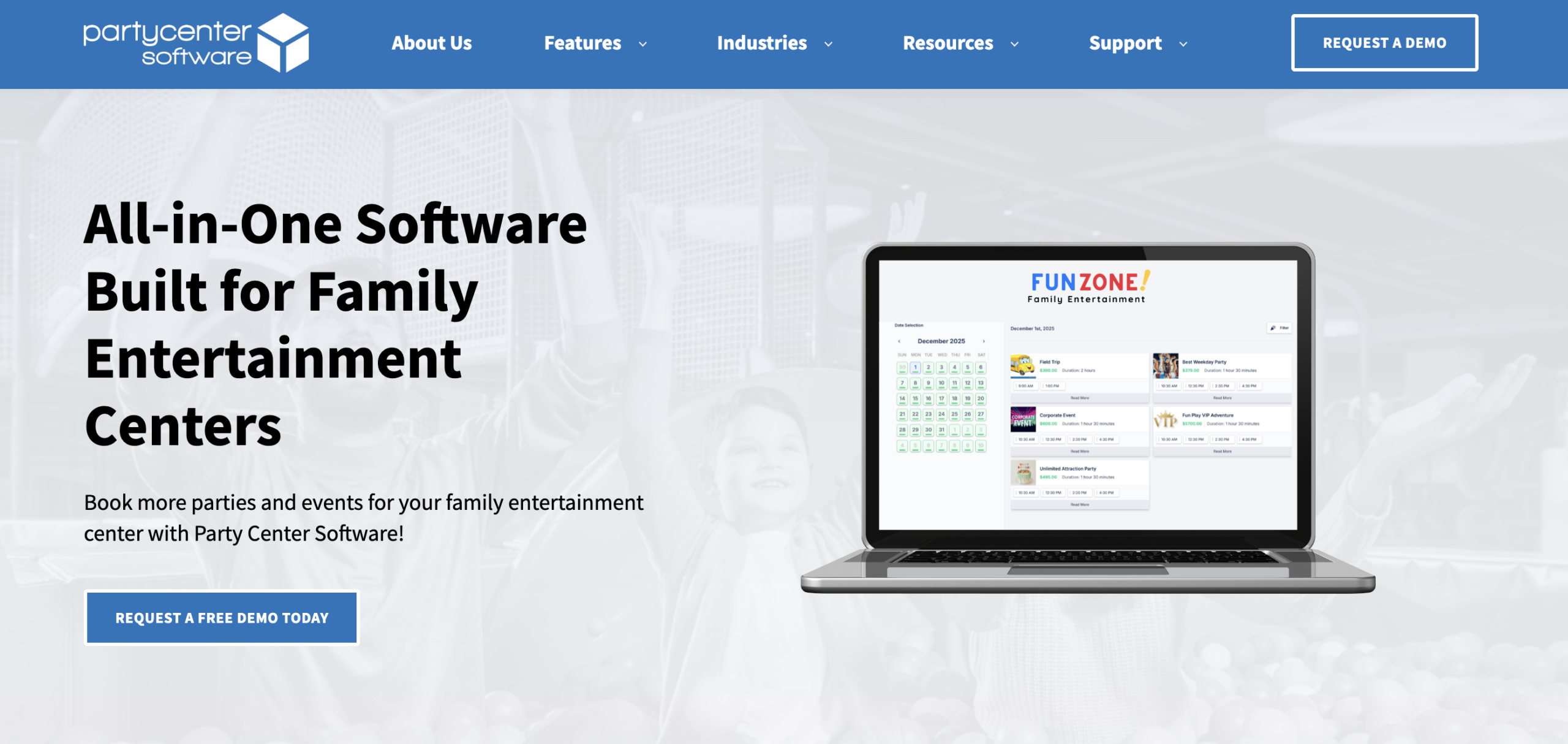 Party Booking Software: Party Center Software