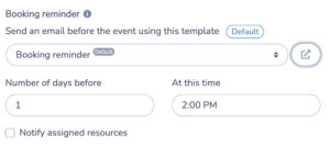 Send automated reminders before facility rental