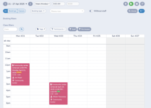 Keep all your facility bookings organized on an online calendar