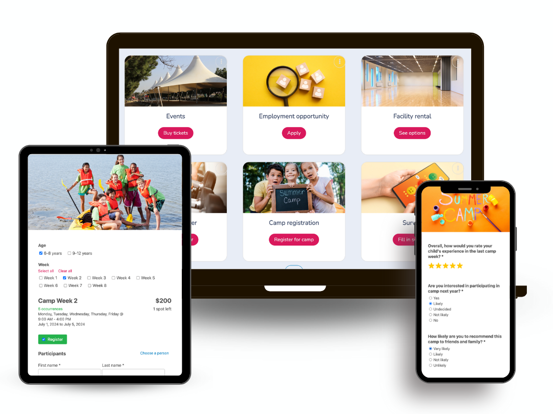 Municipal recreation management software