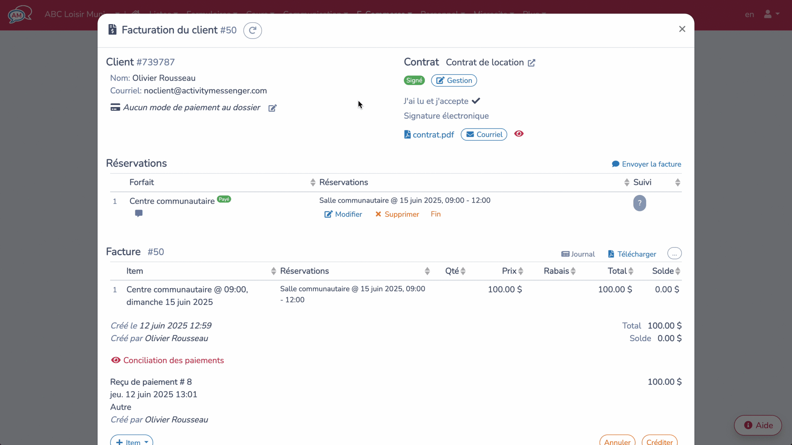 Générer automatiquement les contrats