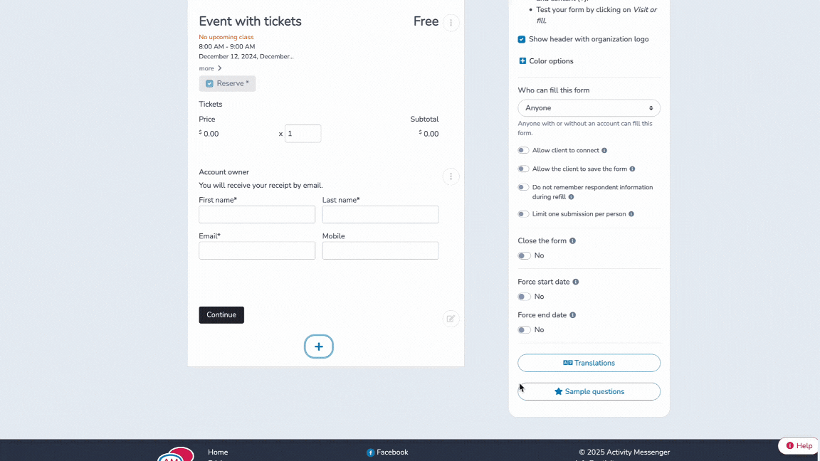 item-sale-Activity-Messenger