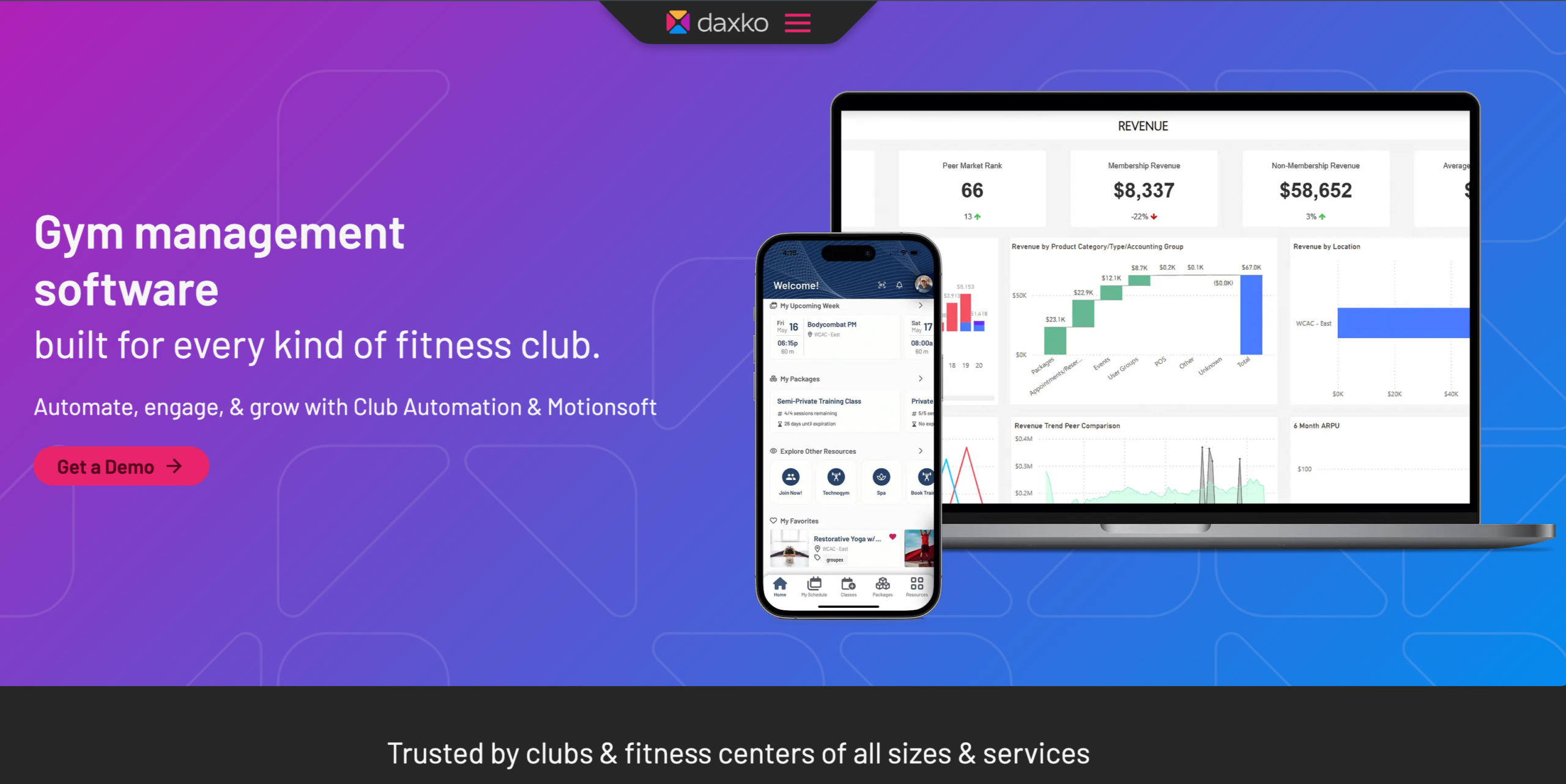 Club Automation website homepage