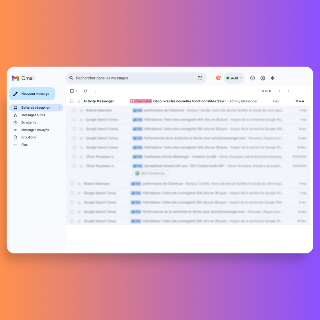 Communication-par-courriel-Activity-Messenger