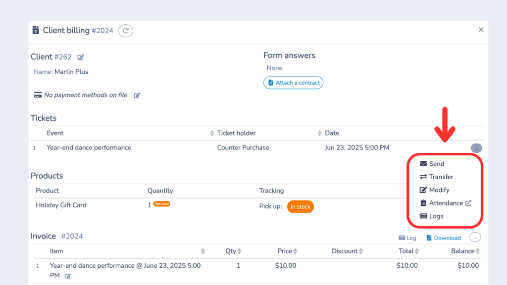 Event-tickets-Activity-Messenger