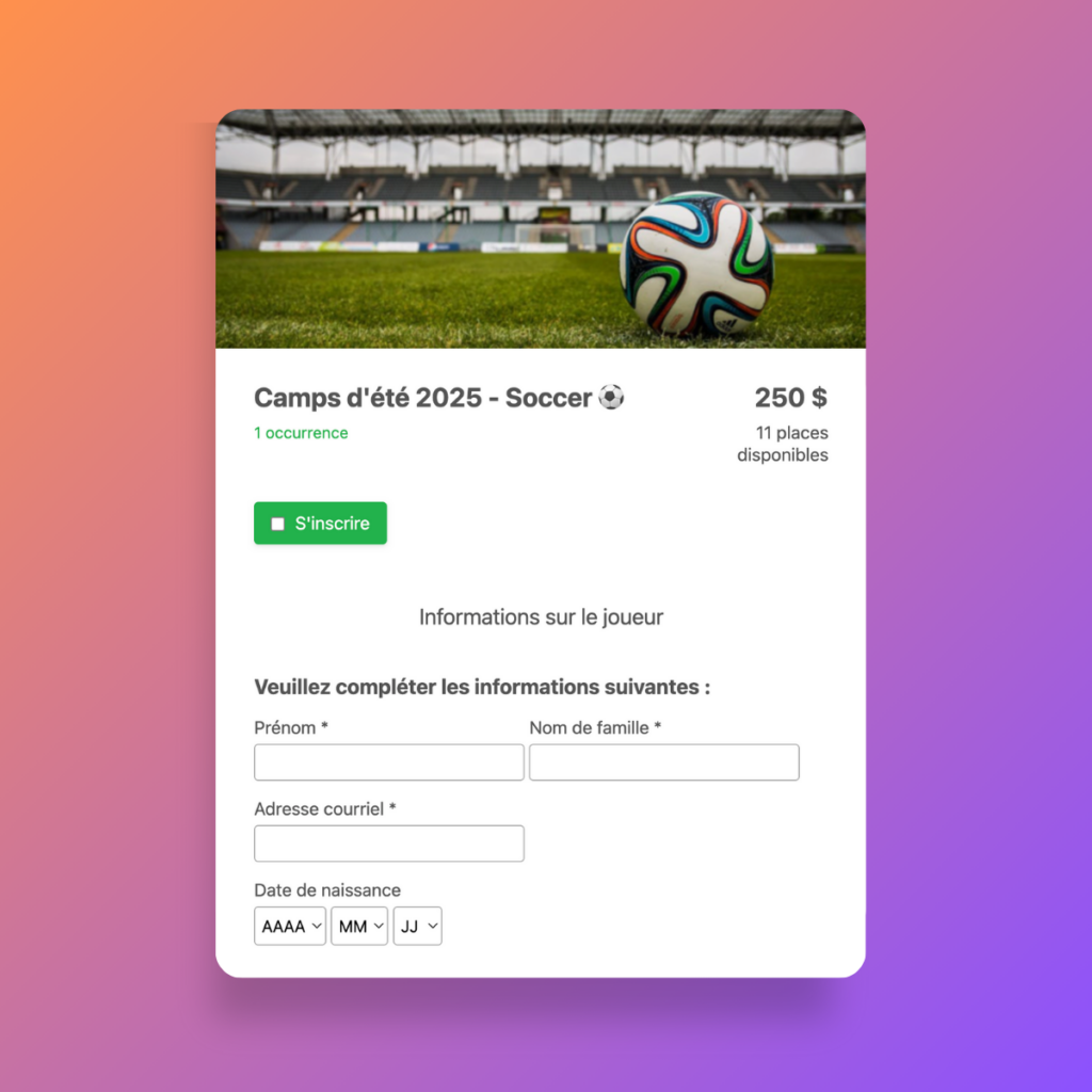 Inscriptions-en-ligne-Activity-Messenger