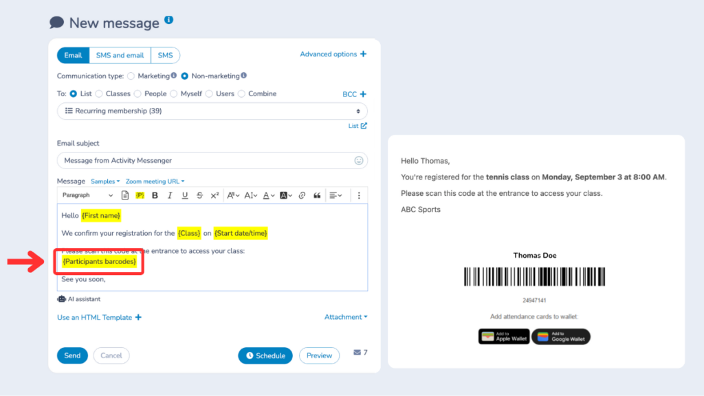 barre-code-Activity-Messenger