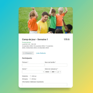 Inscriptions-en-ligne-Activity-Messenger