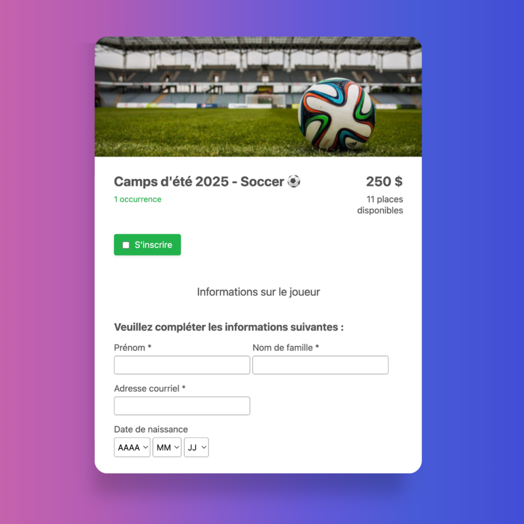 Inscriptions-en-ligne-Activity-Messenger