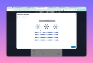 Sélection des sièges