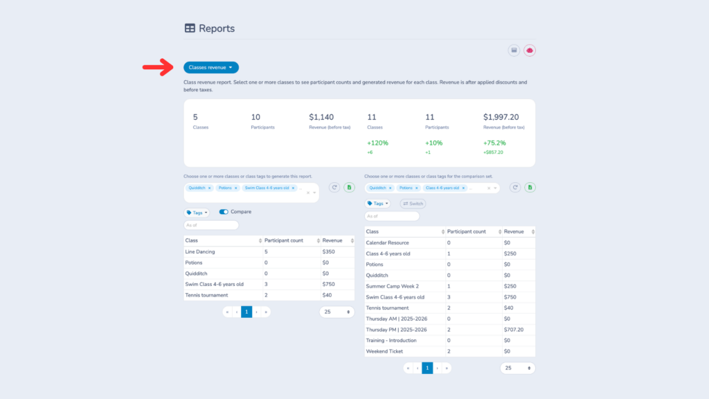 Class-revenue-report-Activity-Messenger