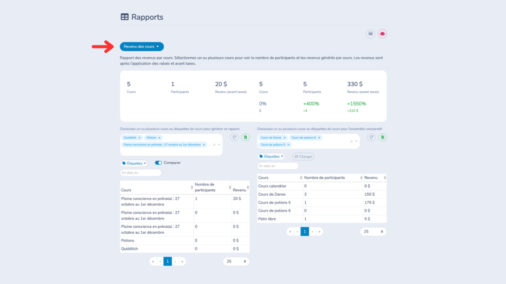 Rapport-revenus-des-cours-Activity-Messenger