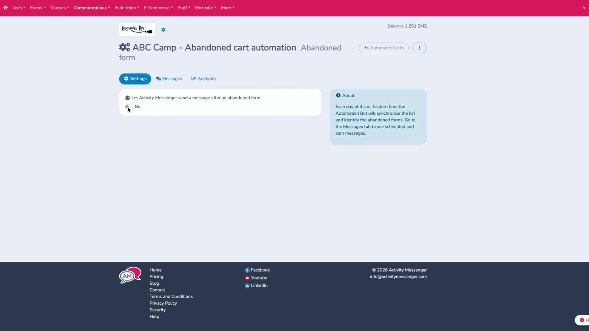 Abandoned-cart-automation-Activity-Messenger