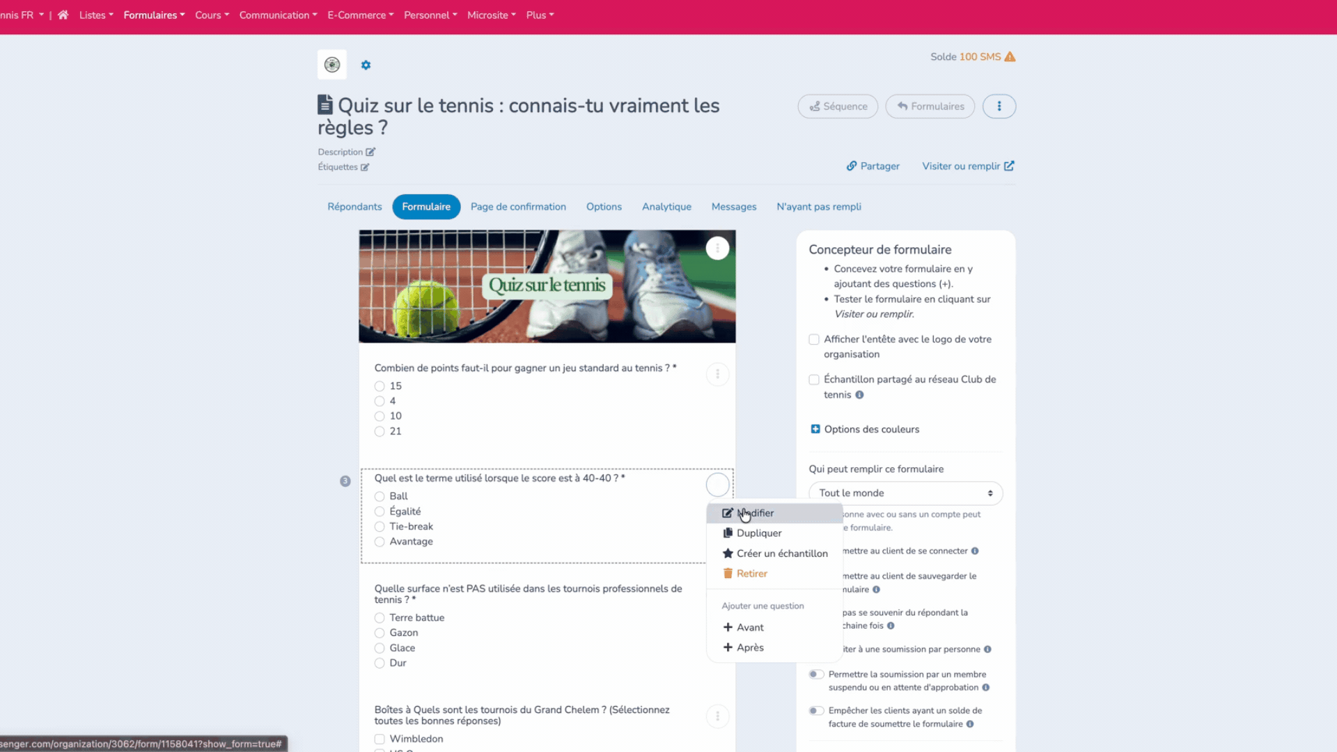Formulaire-Quiz-Activity-Messenger