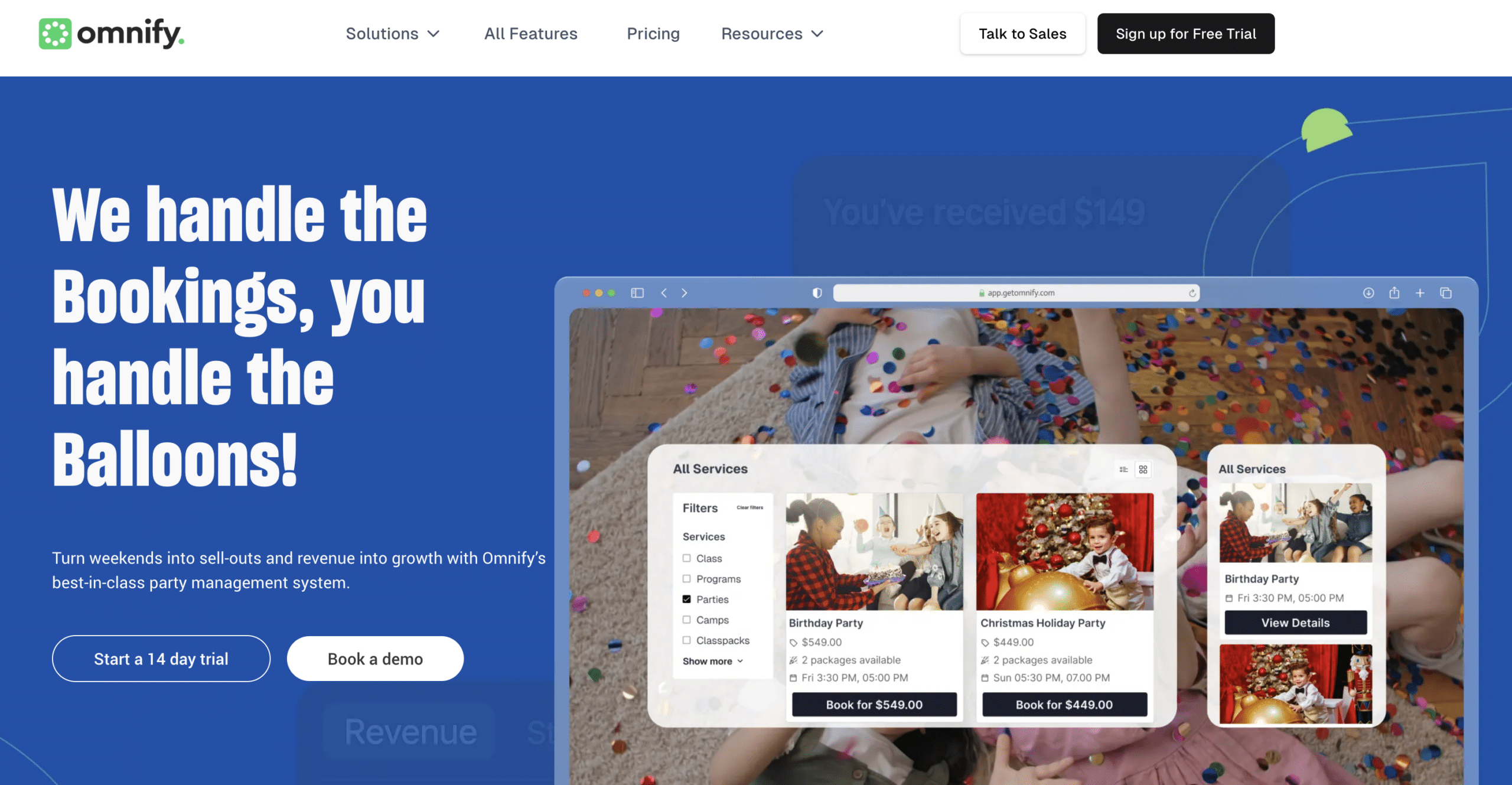 Omnify party software