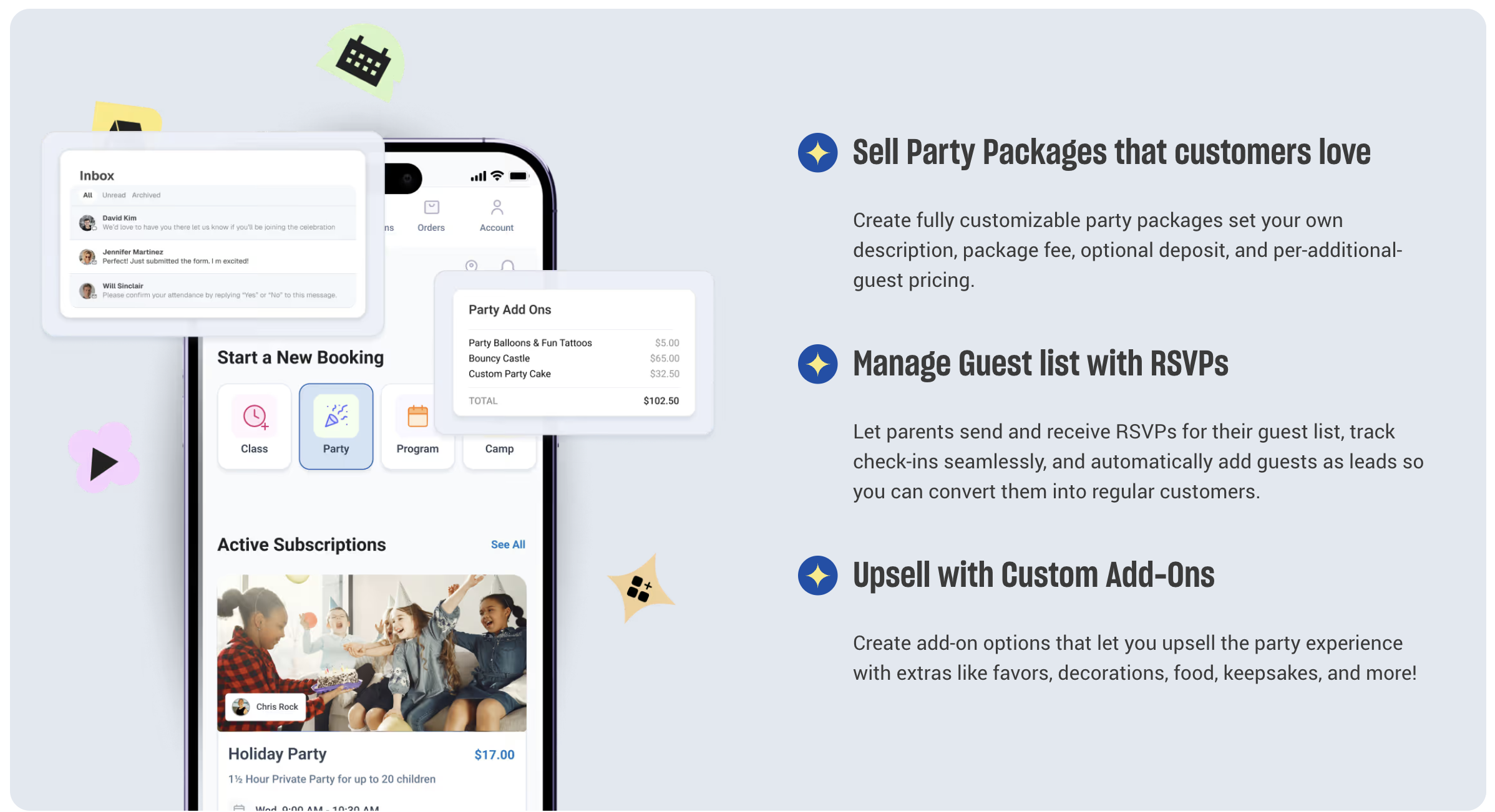 Omnify birthday parties