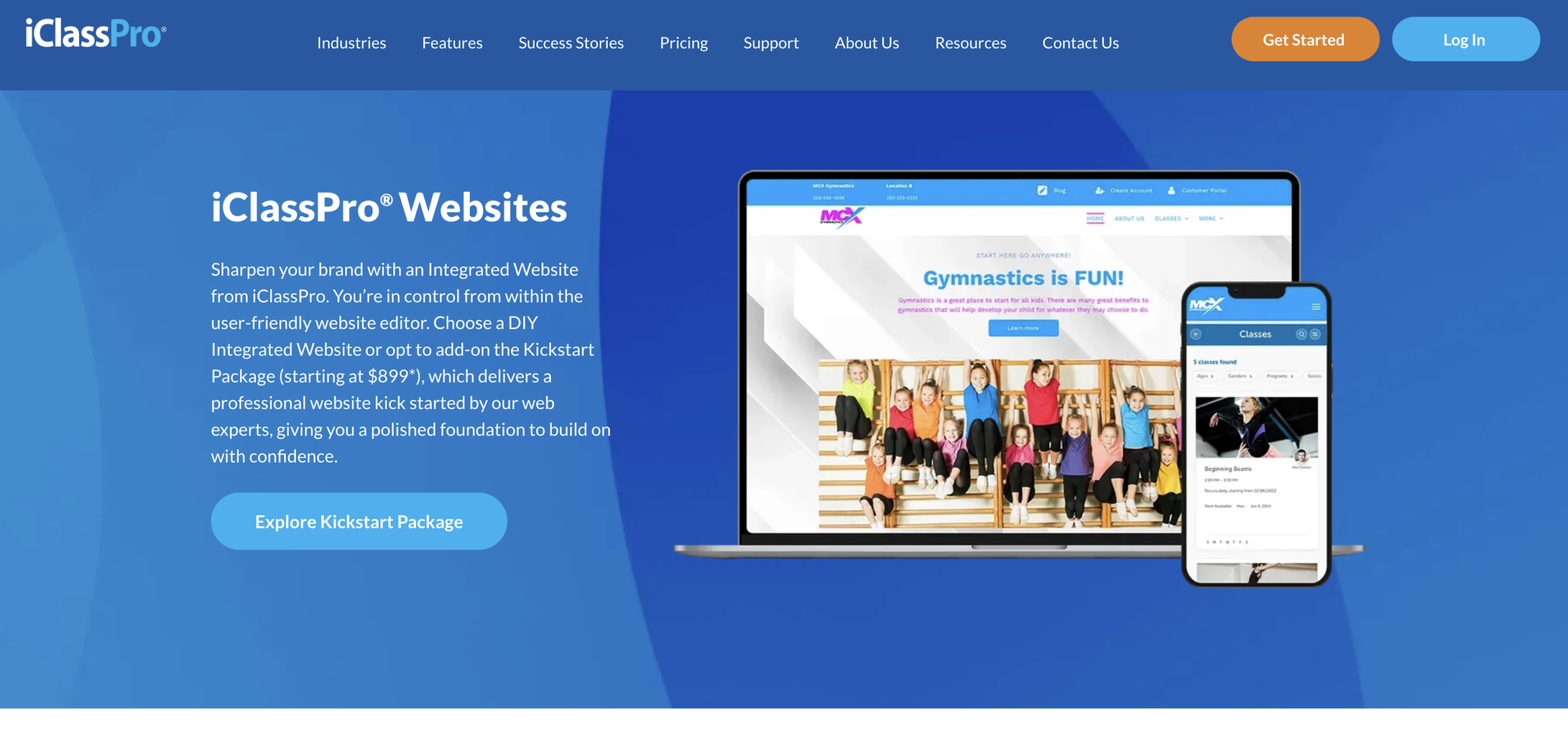 iClassPro website builder for sports and rec organizations