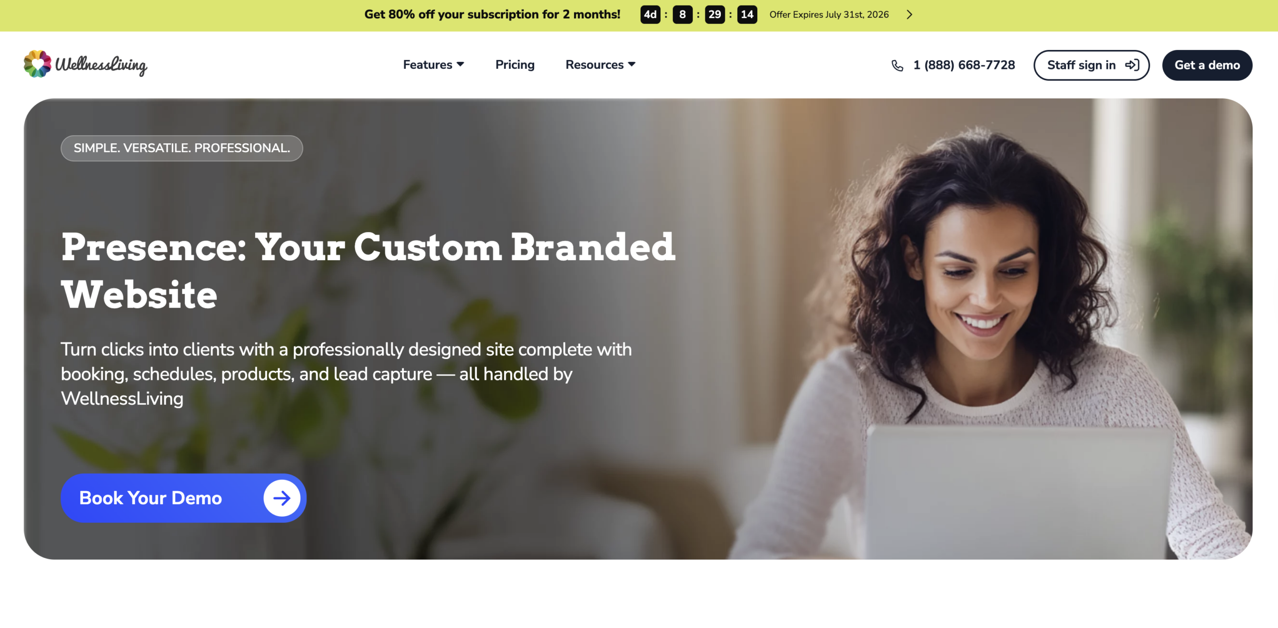 WellnessLiving Presence website builder: pros, cons, pricing, and more