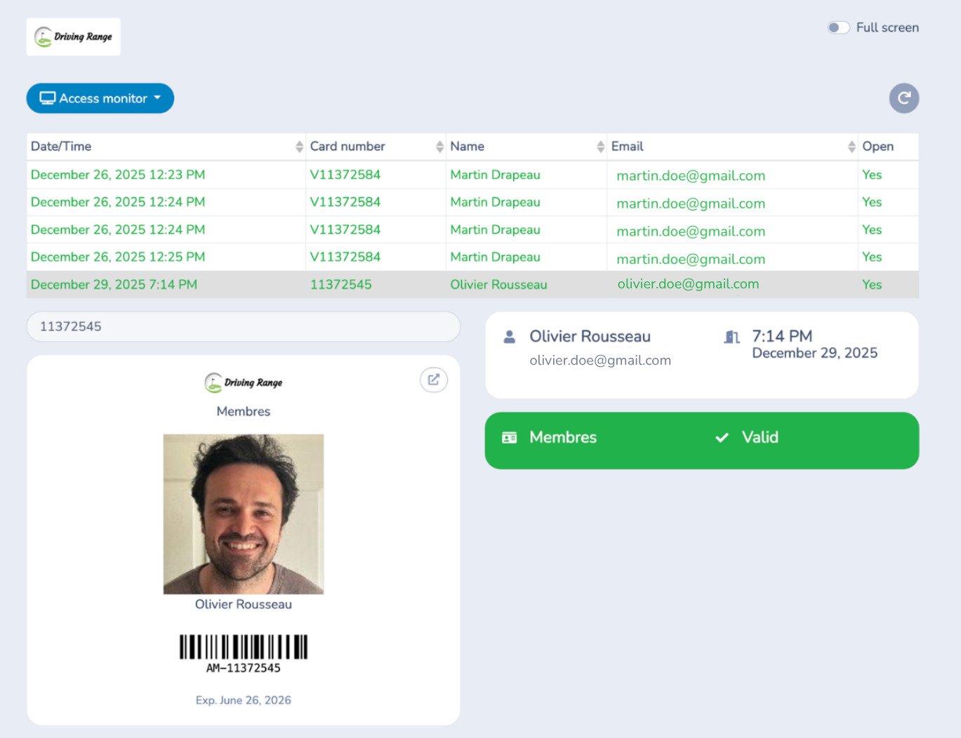 Access-control-Activity-Messenger