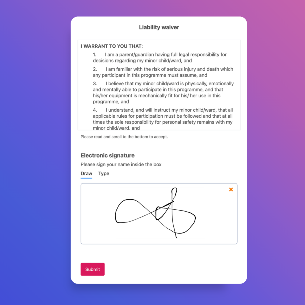 Collect-waivers-Activity-Messenger