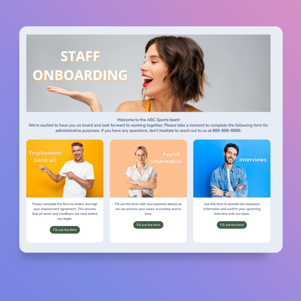 Staff management tools