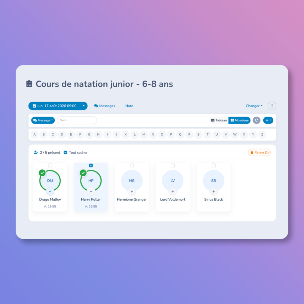 Suivi-des-presences-Activity-Messenger