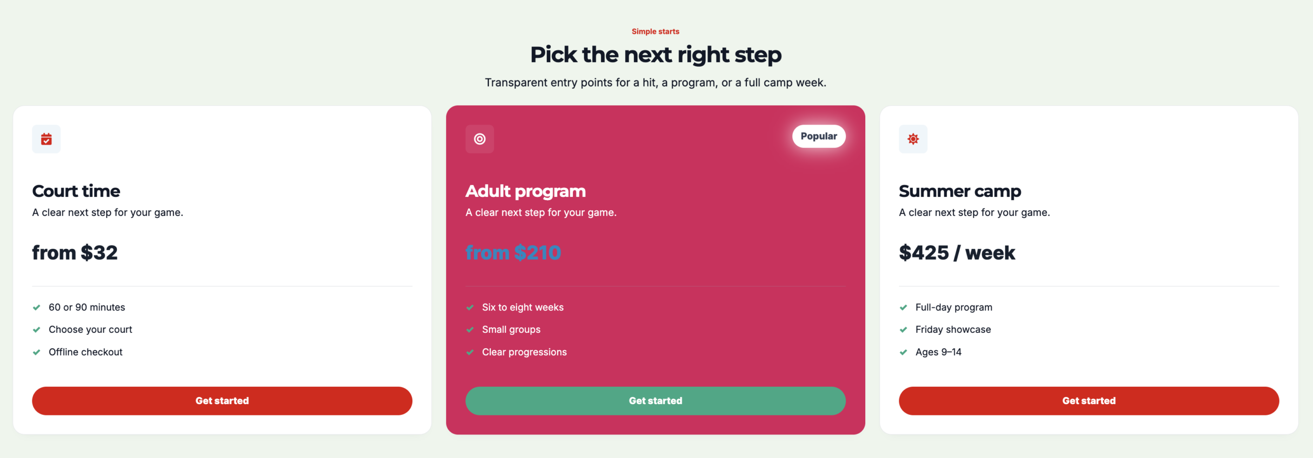 Best Website Builder for Tennis Clubs: pricing and membership tiers